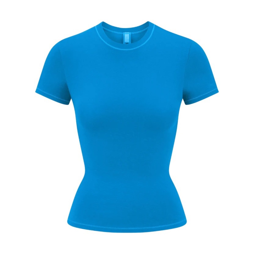 SKIMS COTTON JERSEY T-SHIRT- Color “MYKONOS”- size XL